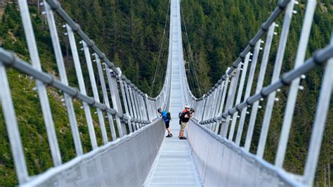 Longest Pedestrian Suspension Bridge Opens In Czech Resort Wjhl Tri