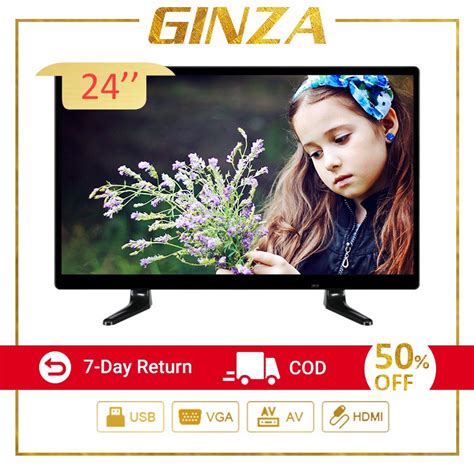 Ready Stock Ginza 24 Inch Led Tv Flat Screen Tv Not Smart Tv Presyo
