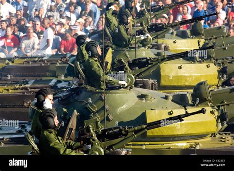 Tanks During A Military Parade Dec 2006 Havana Cuba Stock Photo