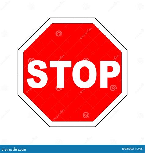 Vector Stop Sign Stock Vector Illustration Of Danger 8310651