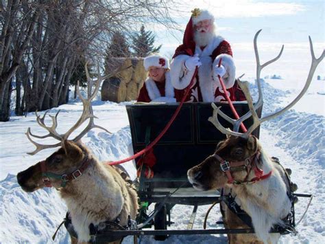 Youtube Santa And Reindeer Sleigh Ride Santa Photos