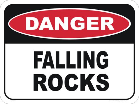 Falling Rocks Sign D1070 National Safety Signs