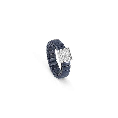 Xte Life Steel And Cz Blue Square Ring Xsmall Nomination Extension