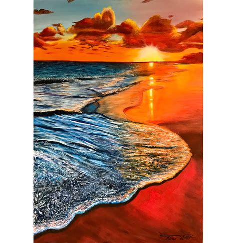 An Ocean Sunset Art Auction