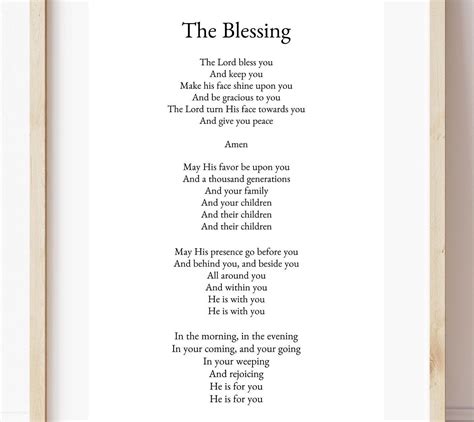 The Blessing Lyrics Print Elevation Worship Kari Jobe Digital