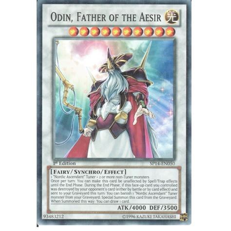 Yu Gi Oh Trading Card Game Yu Gi Oh Star Rare Odin Father Of The