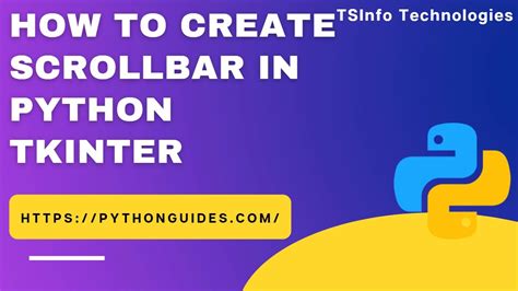 Python Tkinter Scrollbar Create Scrollbar Using Python Tkinter How