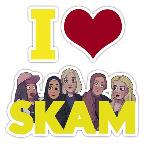 Skam Norway Noora Vilda Eva Sticker By Karinaduspayeva