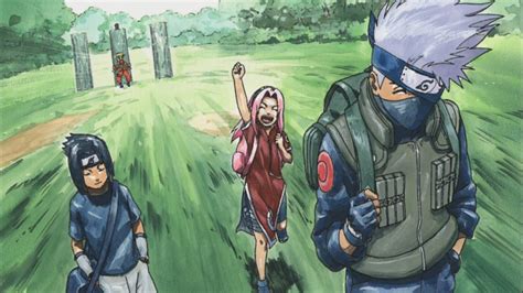 Naruto Sasuke And Sakura Pass Team 7 Formed Naruto