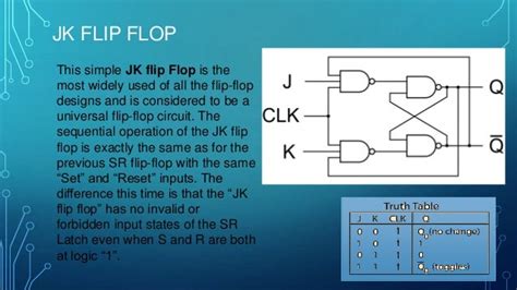 Flip Flop Circuits And Its Applications