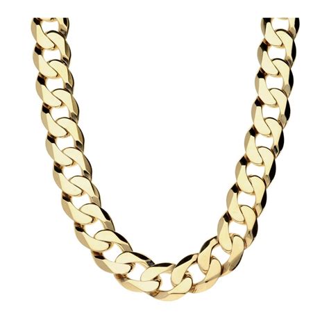Heavy 9ct Yellow Gold 22 Inch Gents Curb Chain 894g Miltons Diamonds