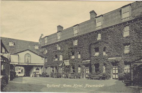 Rutland Arms Hotel Newmarket Old Suffolk Postcard Ref 239017