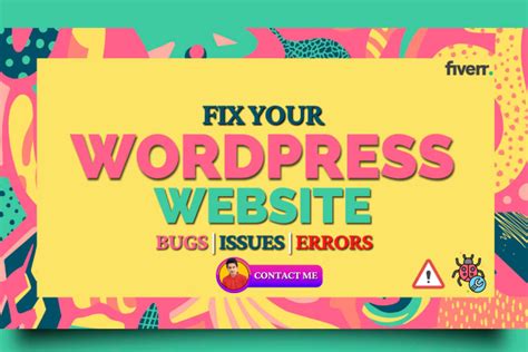 Fix Wordpress Website Bugs Issues Or Errors Html Css Divi Elementor Expert By Nadim