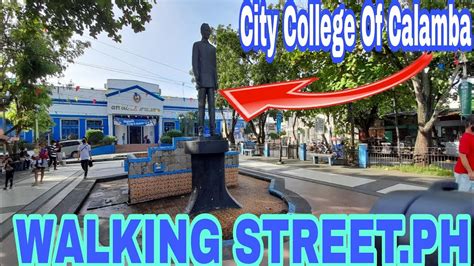 Dr Jose Rizal Statue In City College Of Calambawalking Street Update