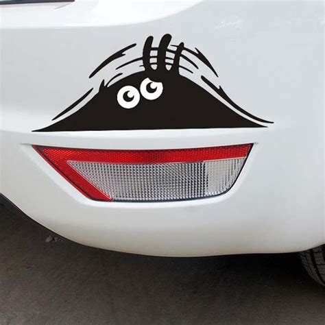 funny peeking monster auto car walls windows sticker graphic vinyl decals shopee malaysia