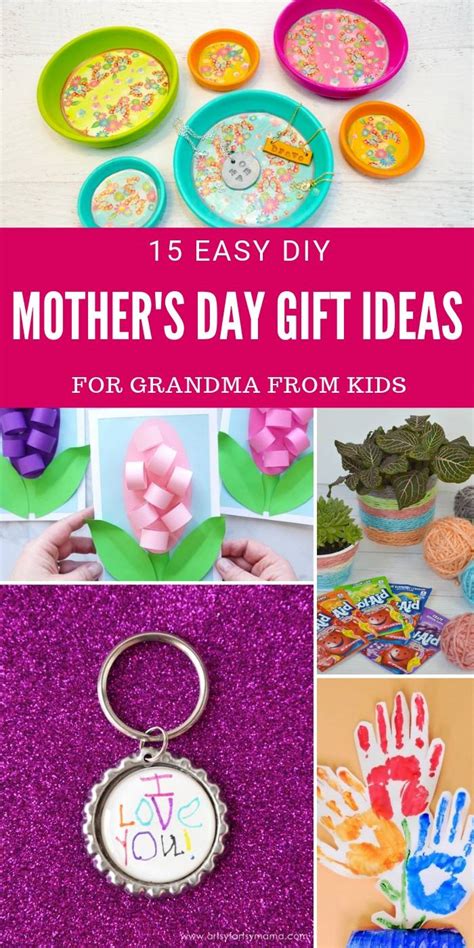 These are the most thoughtful (and practical) presents any granddaughter or grandson can give her for mother's day or her birthday. 15 DIY Mother's Day Gift Ideas for Grandma Your Kids Can ...