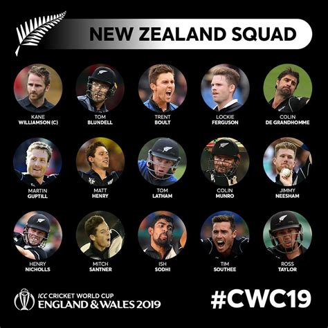 new zealand squad announced for cricket world cup sports mirchi my xxx hot girl