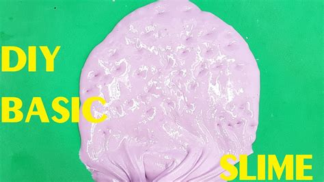 Diy Basic Slime How To Make Basic Slime For Beginners Youtube