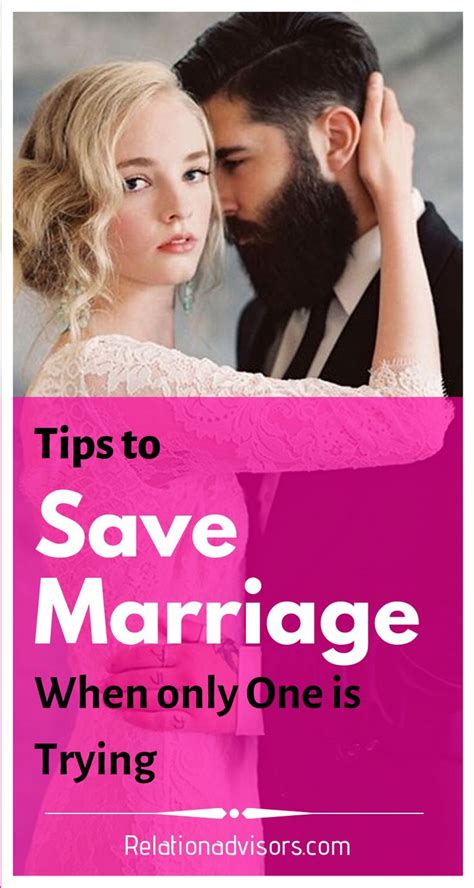 Save A Marriage When Only One Is Trying Save Your Marriage Alone Marriage Tips Saving A