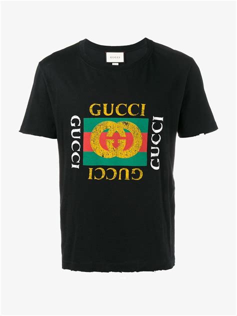 Gucci Print T Shirt In Black For Men Lyst