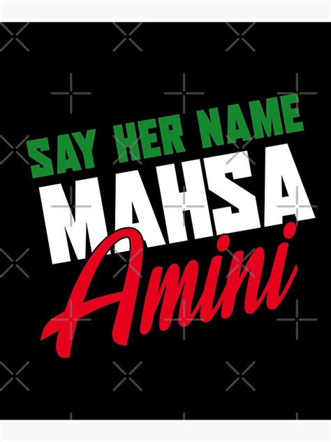 Say Her Name Mahsa Amini Photographic Print For Sale By Kawai Girl