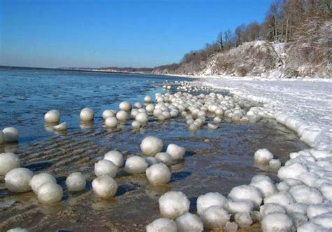 Frozen Ice Balls Of Lake Michigan And Stroomi Beach 1 Natural
