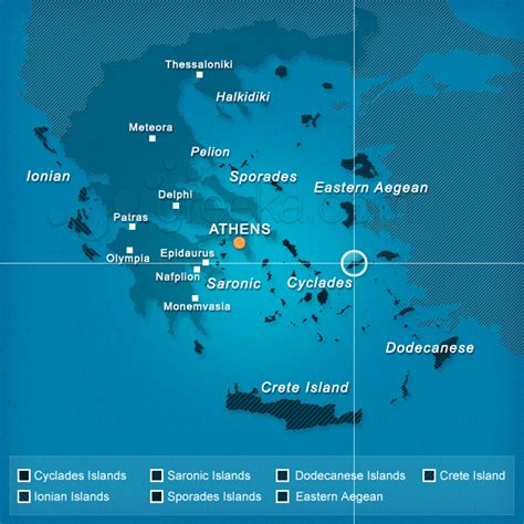 Map Of Ikaria Island Greece
