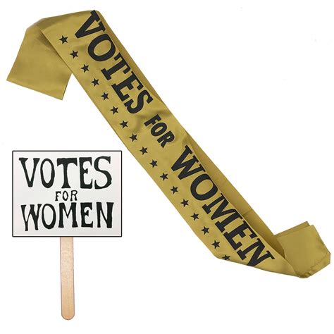 Suffragette Sash And Sign 19th Amendment Suffragist Sash For Costume
