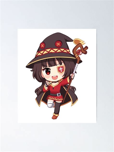 Megumin Chibi Poster For Sale By Nerd189 Redbubble