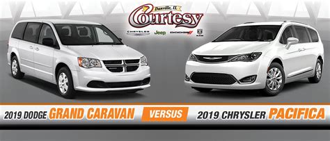 2019 Dodge Grand Caravan Vs 2019 Chrysler Pacifica Courtesy Cdjr