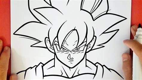 Como Desenhar Goku Instinto Superior Dragon Ball Super Dibujos Dibujo