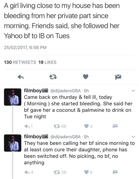 Lady Bleeds Uncontrollably From Her Privates After She Followed Her