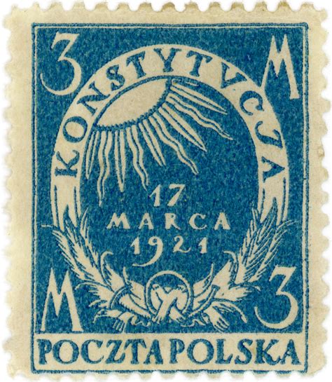 Poland Postage Stamp Constitution C 1921 Designed By E Flickr
