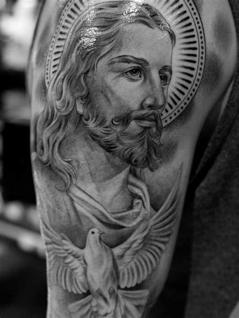 For more intense looks, thorn around a cross is the ideal choice for… 50 Jesus Tattoos for the Faith, Love, Sacrifices and Strength