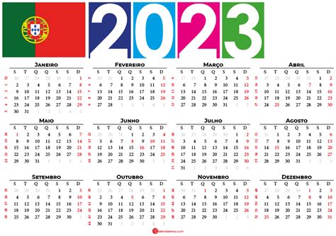 Calendario Portugal 2023 Con Festivos Em 2023 Calend 225 Rio Feriados