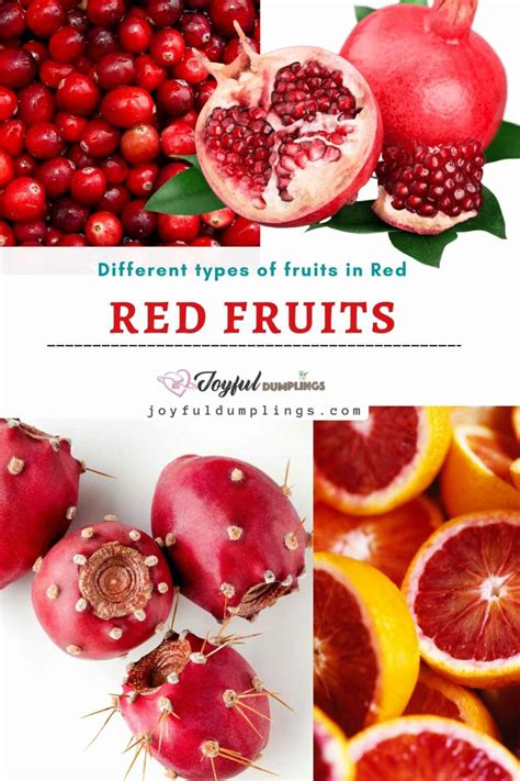 24 Best Red Fruits Fruits In Red For Your Health Joyful Dumplings
