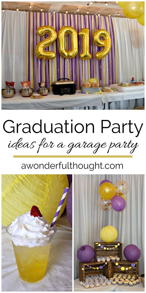 Graduation Party Ideas Garage Party A Wonderful Thought