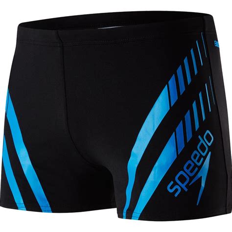 Speedo Sport Panel Aquashort Blackneon Blue