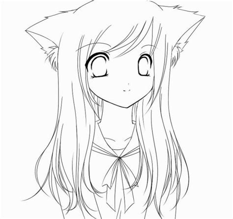 22 Nightcore Anime Wolf Girl Coloring Pages