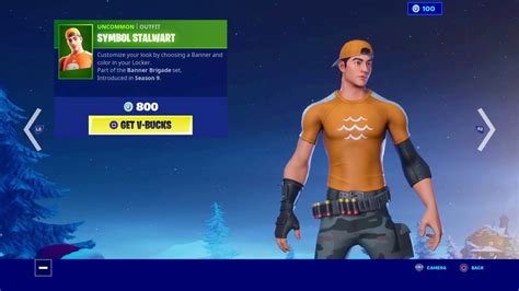 Symbol Stalwart Skin Banner Brigade Set Fortnite Season 9 Youtube