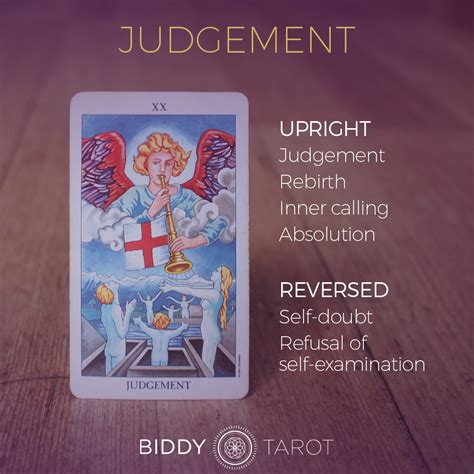 Judgement tarot card in a career reading. Judgement Tarot Card Meanings | Biddy Tarot