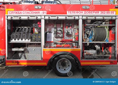 Equipment Of Fire Truck Editorial Photography Image Of Device 28893612