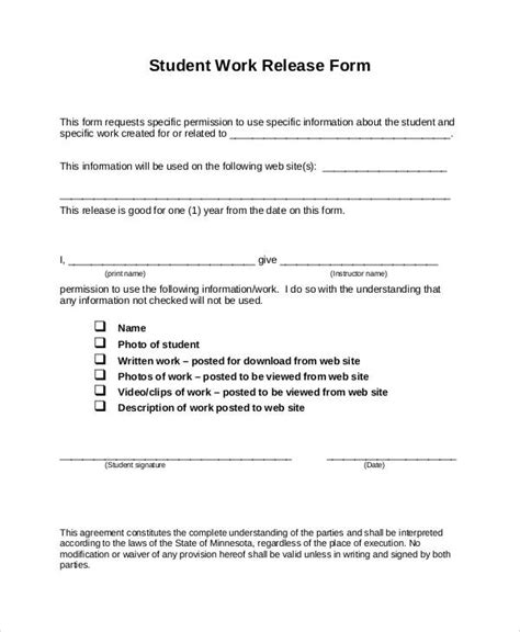 Free 47 Printable Release Form Samples And Templates In Pdf Ms Word