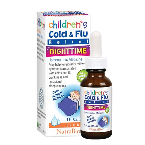 Natrabio Childrens Nighttime Cold And Flu Relief Homeopathic Medicine