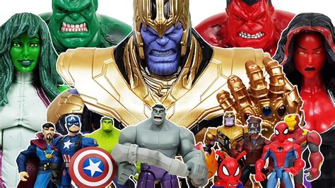 Gray Hulk Vs Thanos Battle Avengers Go~ Thor Spider Man Iron Man Captain America She Hulk