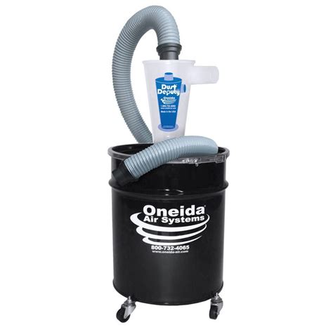 While from gas, a gas cyclone is used. Dust Deputy 10 Gal. Deluxe Cyclone Separator Kit ...