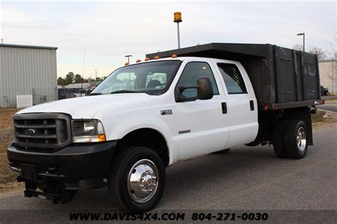 2003 Ford F 450 Super Duty Diesel Dually Crew Cab Dump Bed Sold