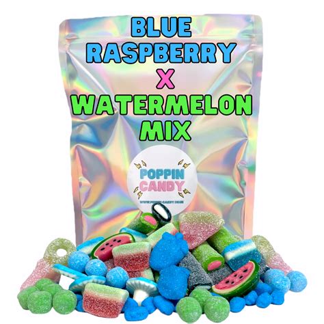 Blue Raspberry X Watermelon Mix Poppin Candy
