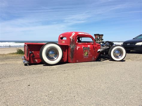 Chopped Sectioned And Bagged 1948 Ford F1 Shop Truck Hot Rod Trucks