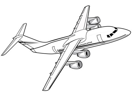 Avião Fácil Para Colorir Imprimir E Desenhar Colorir Me